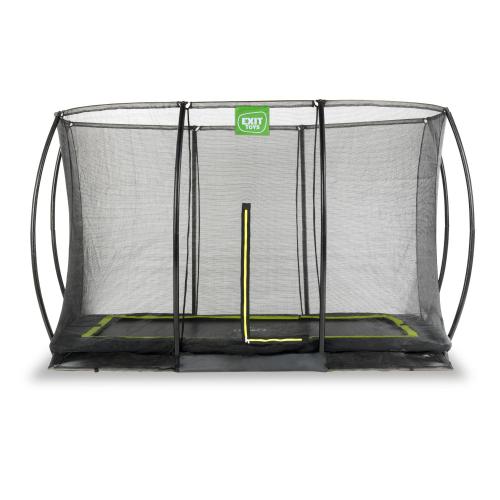 EXIT Silhouette Bodentrampolin mit Sicherheitsnetz - schwarz, 244x366cm von Exit Toys