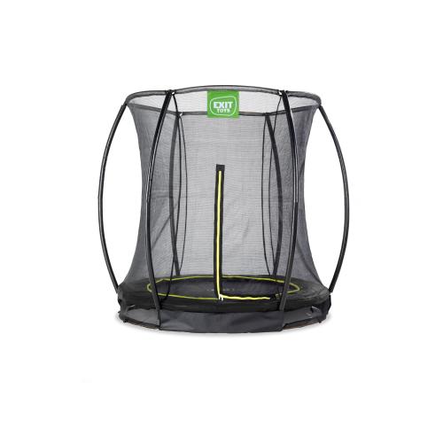 EXIT Silhouette Bodentrampolin mit Sicherheitsnetz - schwarz, ø183cm von Exit Toys