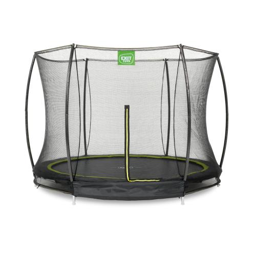 EXIT Silhouette Bodentrampolin mit Sicherheitsnetz - schwarz, ø305cm von Exit Toys