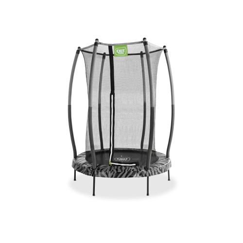 EXIT Tiggy junior Trampolin mit Sicherheitsnetz - schwarz/grau, ø140cm von Exit Toys