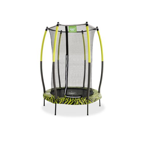 EXIT Tiggy junior Trampolin mit Sicherheitsnetz - schwarz/grün, ø140cm von Exit Toys