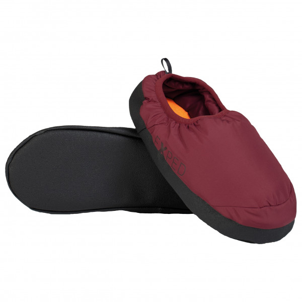 Exped - Camp Slipper - Hüttenschuhe Gr L - 43-45 schwarz/rot von Exped