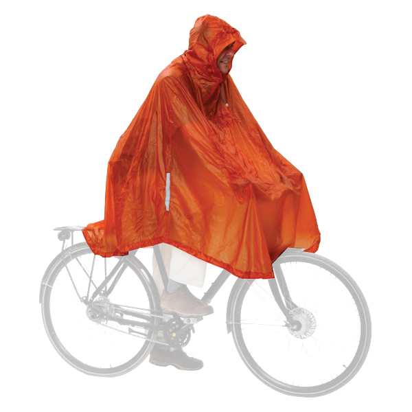 Exped - Daypack And Bike Poncho UL - Poncho Gr 160 - 210 cm rot von Exped