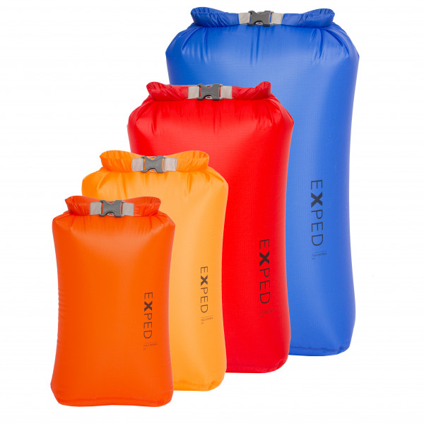 Exped - Fold Drybag - Packsack Gr 13 l - L;22 l - XL;3 l - XS;40 l - XXL;5 l - S;8 l - M grau;oliv;orange;rot;türkis/grau von Exped