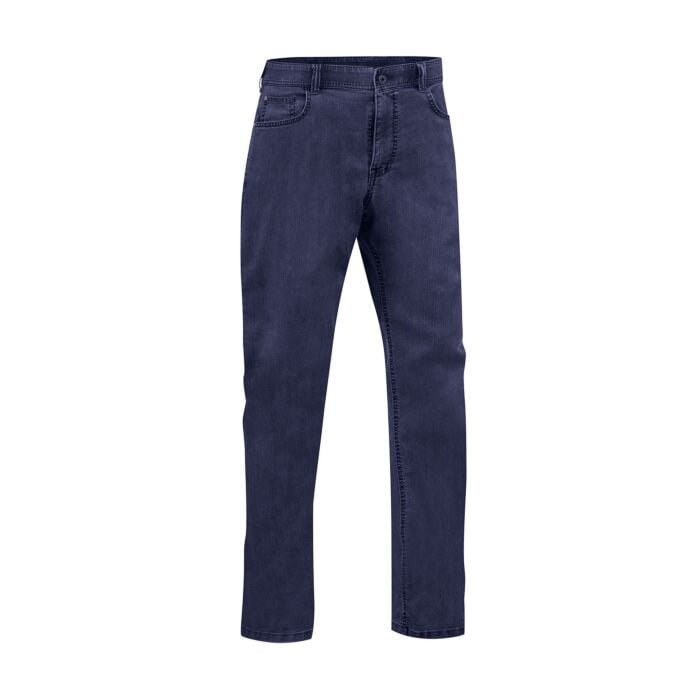 5-Pocket Dehnbundhose, dark blue denim, 46 von Explorer