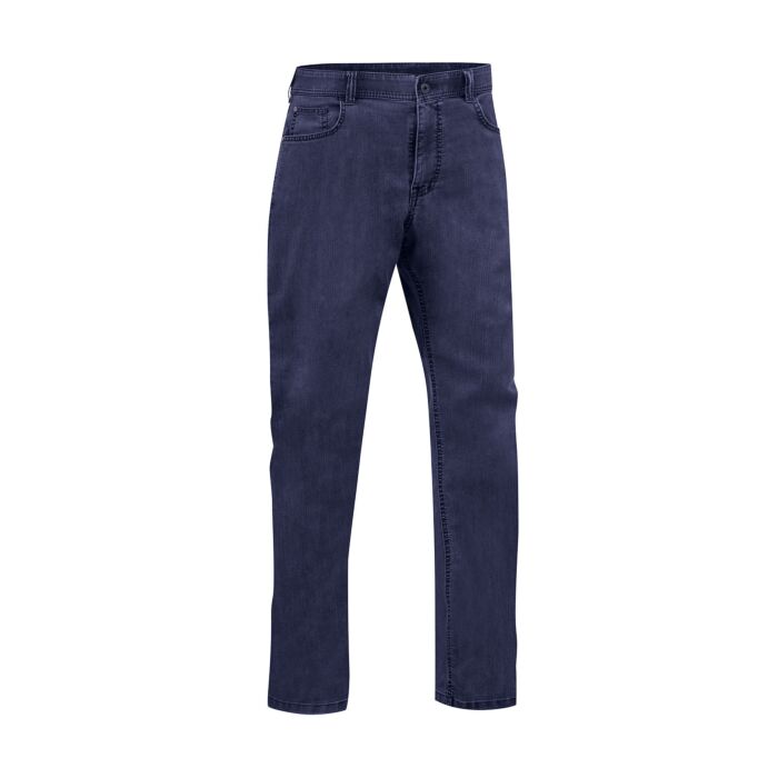 5-Pocket Dehnbundhose, dark blue denim, 46 von Explorer