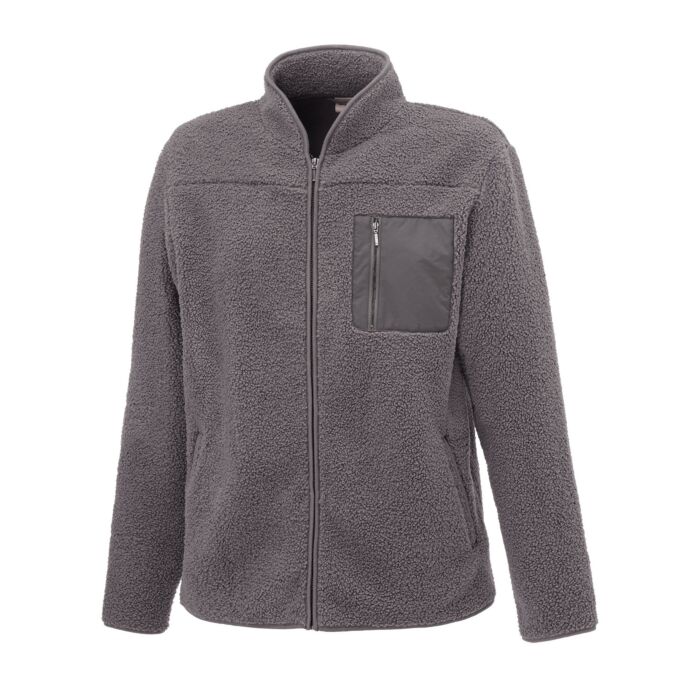 Explorer Herren Curly Fleece Jacke, grau von Explorer