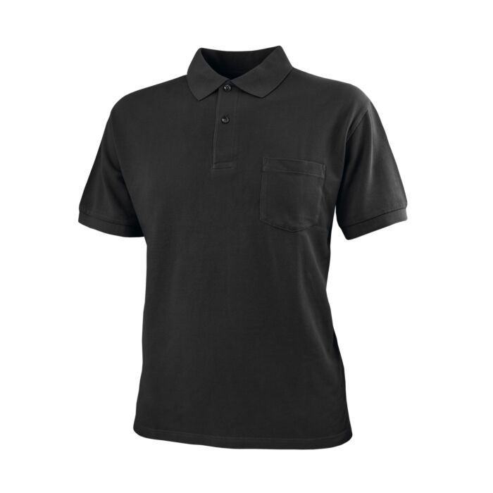 Polo-Piqué-Shirt mit Brusttasche, schwarz, Xxxl von Explorer