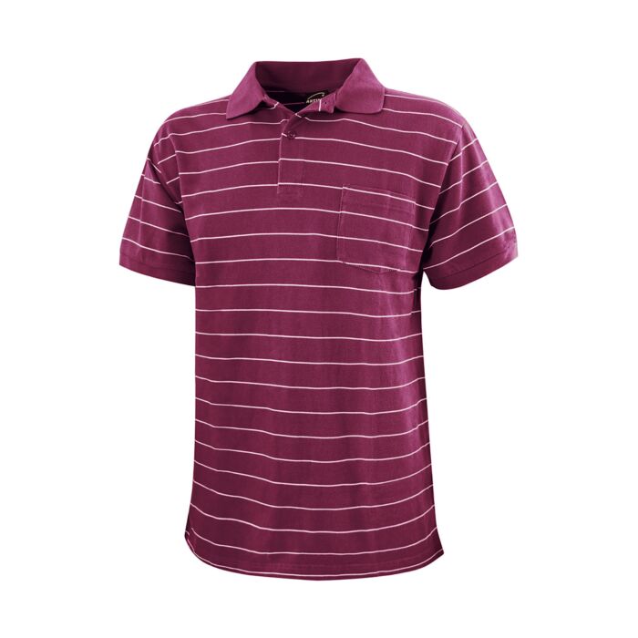 Herren Polo-Piqué-Shirt mit Brusttasche, bordeaux, XXL von Explorer