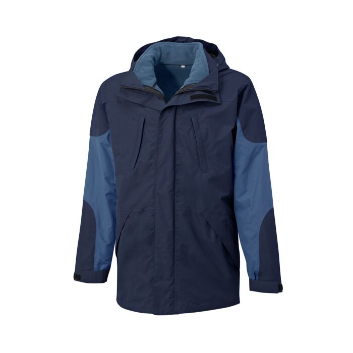 Hochwertige 3 in 1 Outdoor-Jacke von Explorer, marine, XL von Explorer