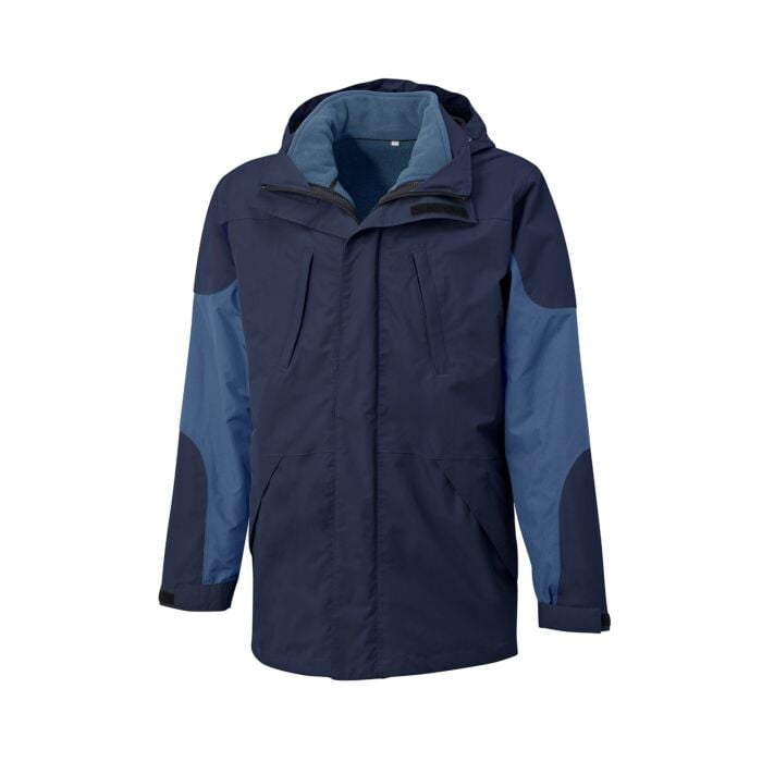 Hochwertige 3 in 1 Outdoor-Jacke von Explorer, marine von Explorer