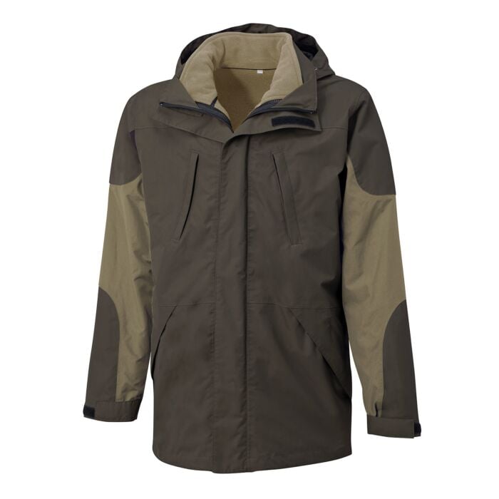 Hochwertige 3 in 1 Outdoor-Jacke von Explorer, olive, 4XL von Explorer