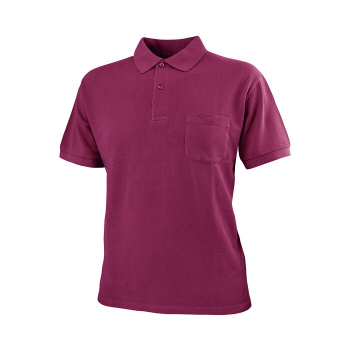 Polo-Piqué-Shirt mit Brusttasche, bordeaux, Xxxl von Explorer