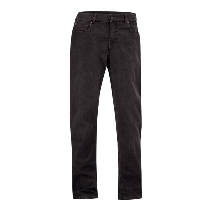 Stretch-Thermojeans mit Karo-Futter, black denim, 48 von Explorer