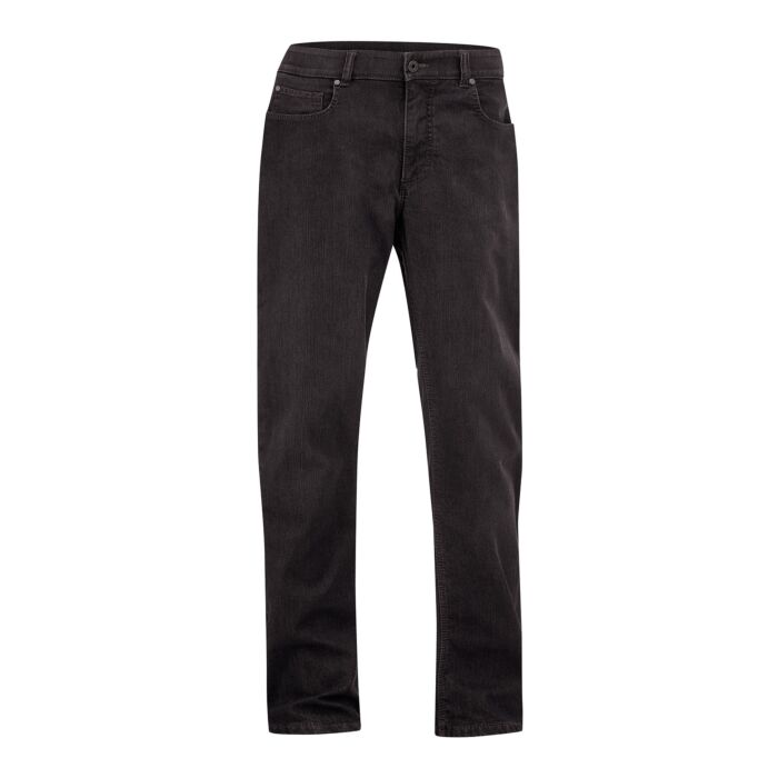 Stretch-Thermojeans mit Karo-Futter, black denim, 50 von Explorer