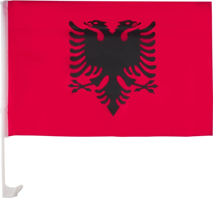 Extend Autofahne Albanien Autofahne dunkelrot von Extend