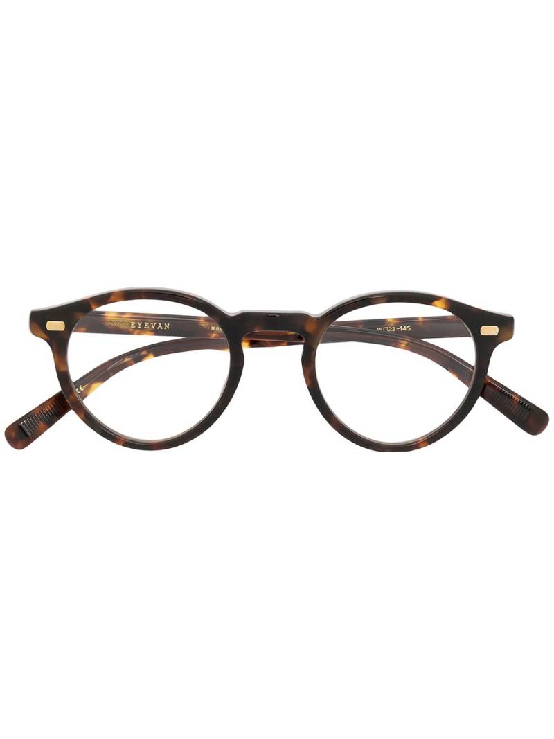 Eyevan7285 Puerto round-frame optical glasses - Brown von Eyevan7285