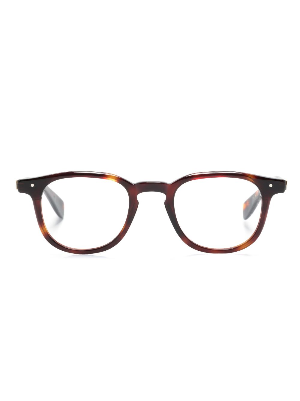 Eyevan7285 tortoiseshell-effect square-frame glasses - Brown von Eyevan7285