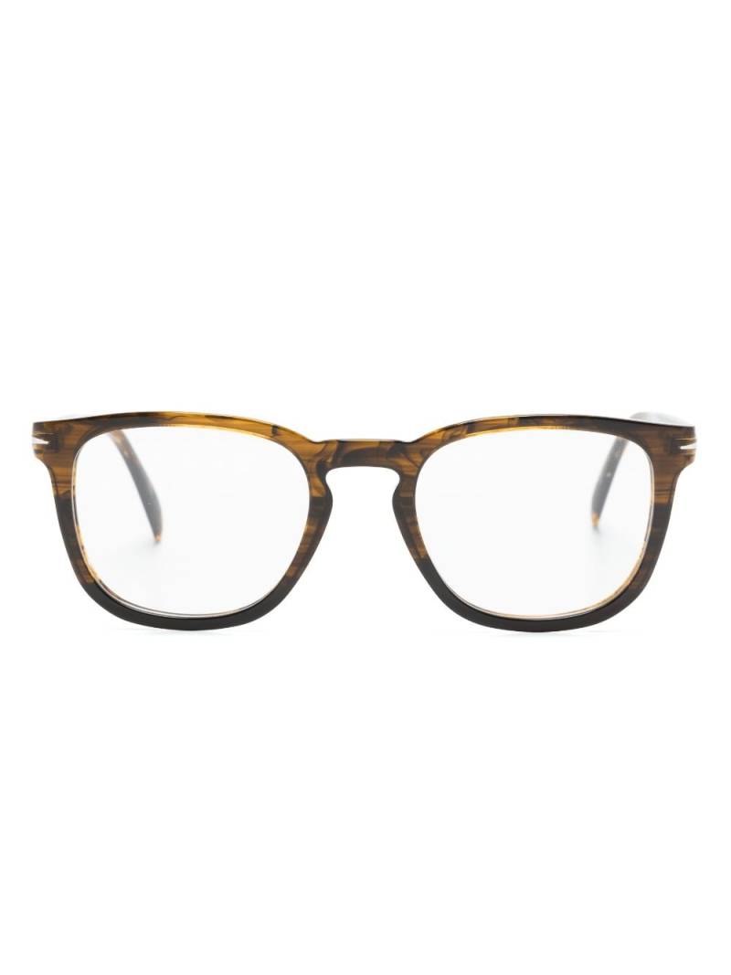 Eyewear by David Beckham DB 7022 square-frame glasses - Brown von Eyewear by David Beckham