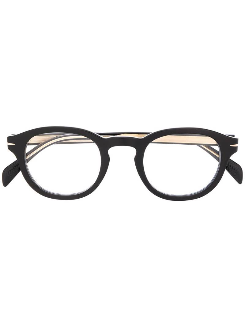 Eyewear by David Beckham rectangular frame glasses - Black von Eyewear by David Beckham