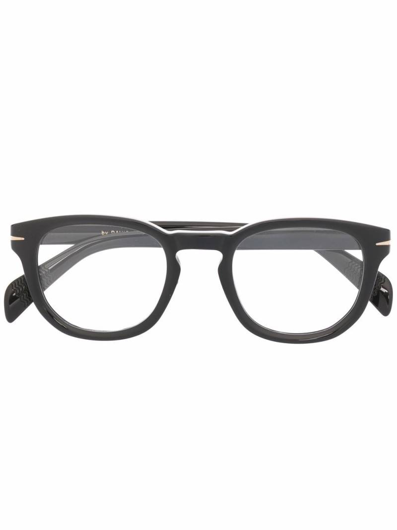 Eyewear by David Beckham round-frame glasses - Black von Eyewear by David Beckham