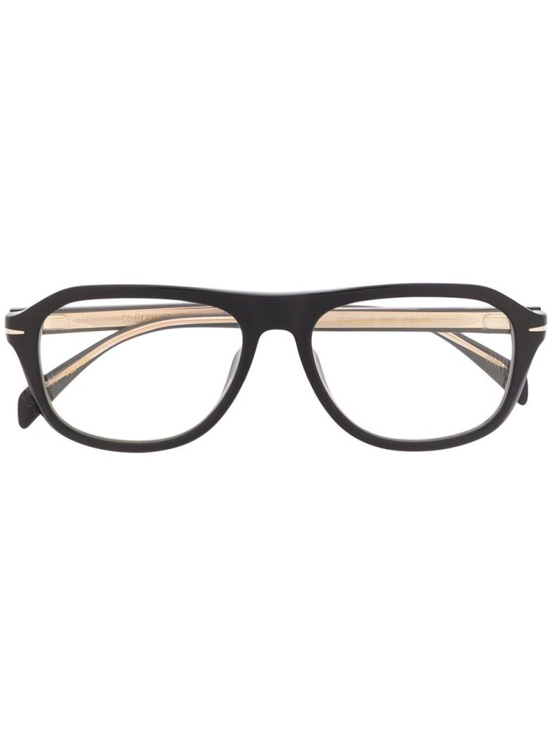 Eyewear by David Beckham rounded glasses - Black von Eyewear by David Beckham