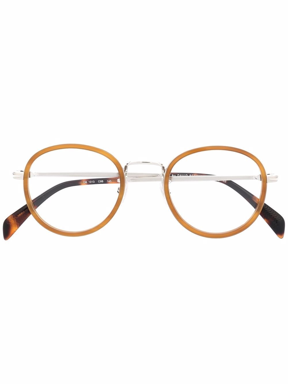 Eyewear by David Beckham tortoiseshell round-frame glasses - Silver von Eyewear by David Beckham