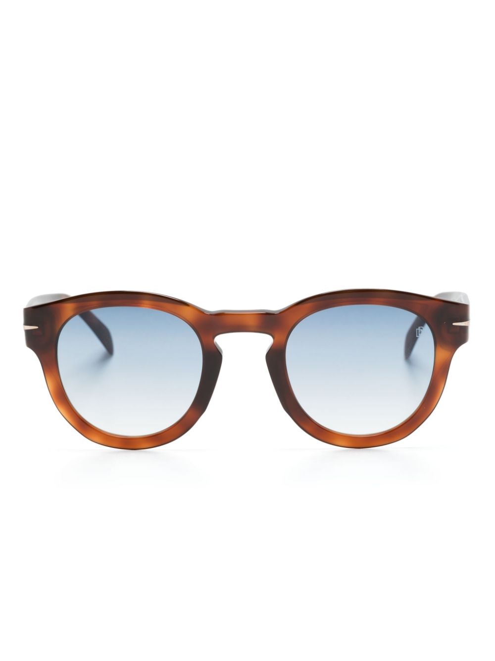 Eyewear by David Beckham tortoiseshell round-frame sunglasses - Brown von Eyewear by David Beckham