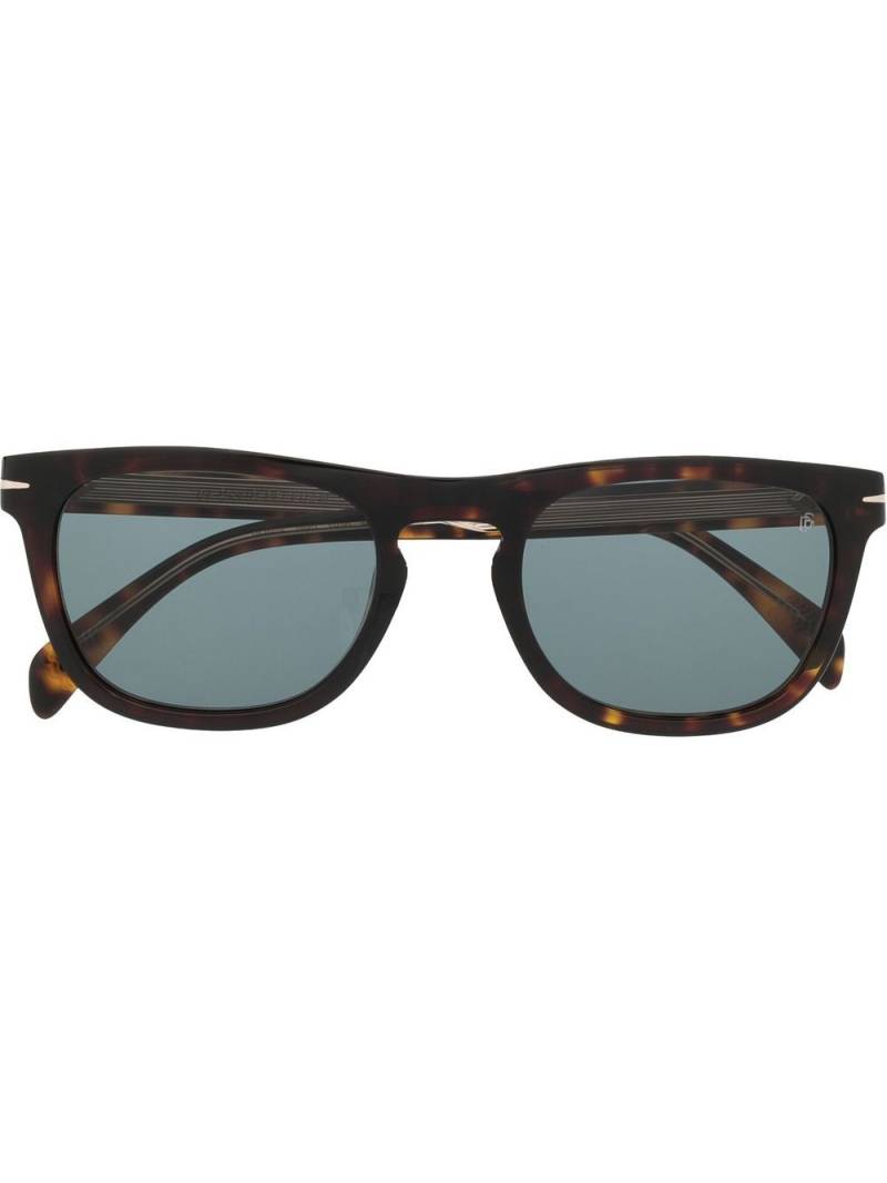 Eyewear by David Beckham tortoiseshell square-frame sunglasses - Brown von Eyewear by David Beckham