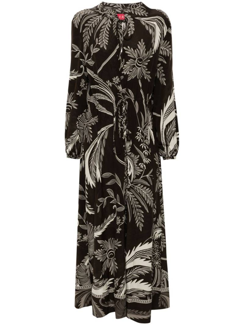 F.R.S For Restless Sleepers botanical-print dress - Brown von F.R.S For Restless Sleepers