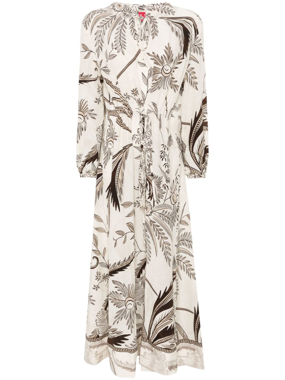 F.R.S For Restless Sleepers botanical-print dress - Neutrals von F.R.S For Restless Sleepers