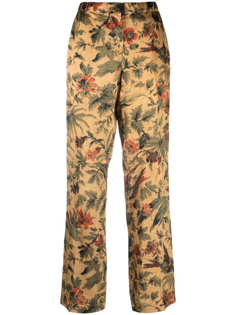 F.R.S For Restless Sleepers floral-print straight-leg trousers - Yellow von F.R.S For Restless Sleepers