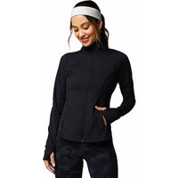 FABLETICS Damen Fitnessjacke Perfect Storm schwarz | L von FABLETICS