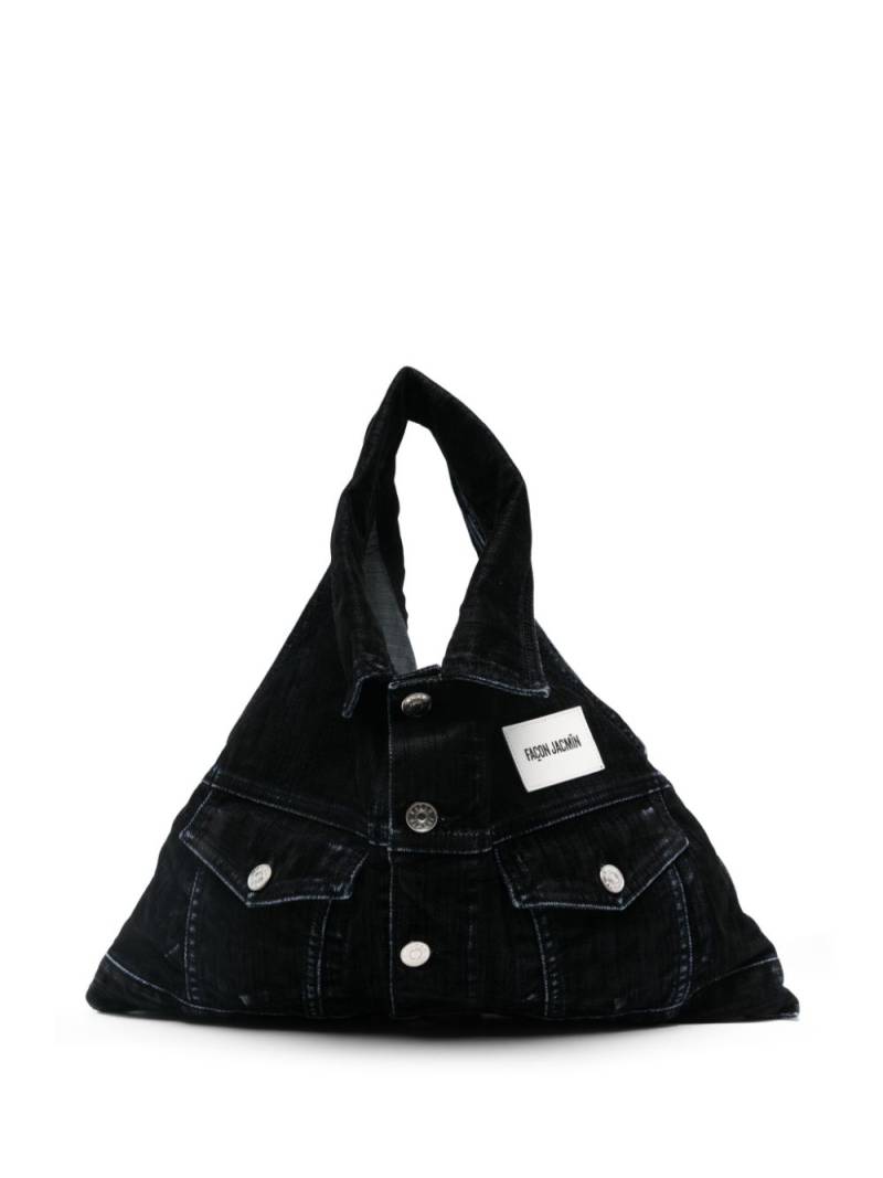 FAÇON JACMIN small Aya tote bag - Blue von FAÇON JACMIN