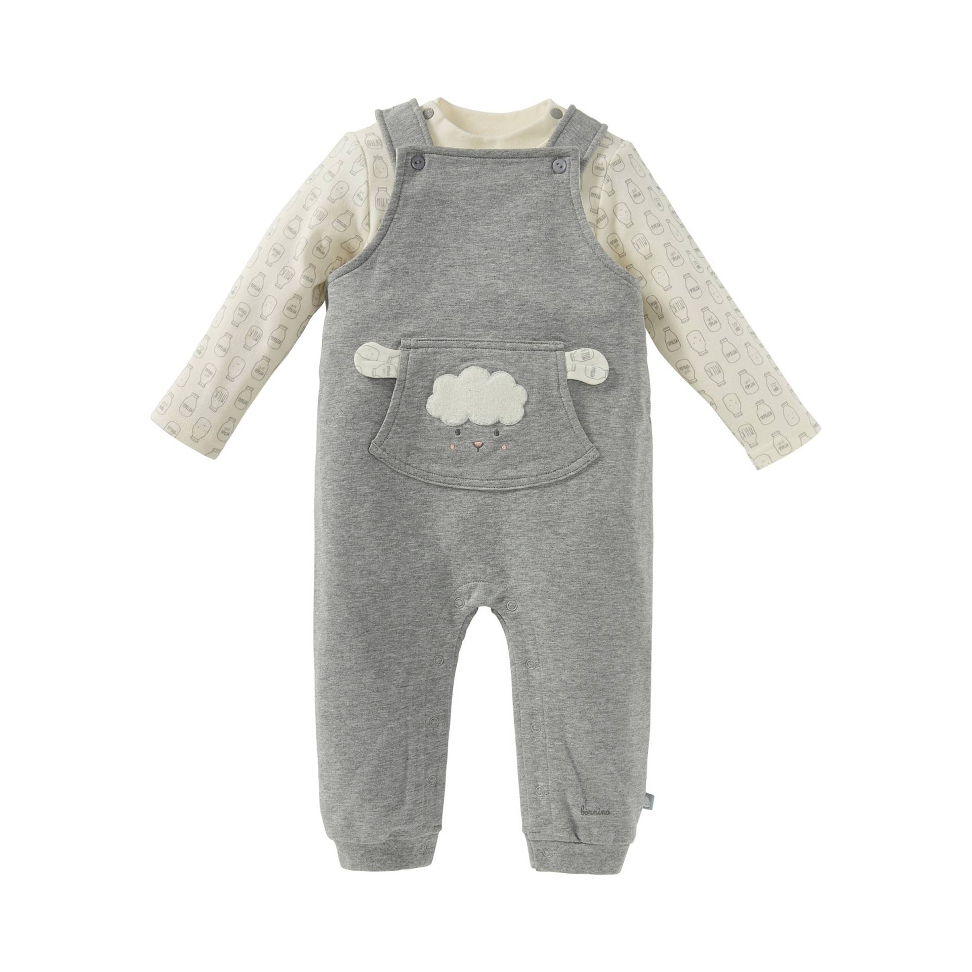 2-tlg. Set Latzhose und Shirt langarm Schaf 2-tlg. Set Latzhose und Shirt langarm Schaf von Bornino