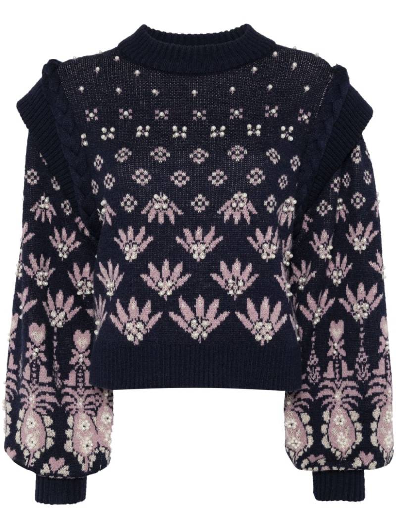 FARM Rio Ainika Martina knitted jumper - Blue von FARM Rio