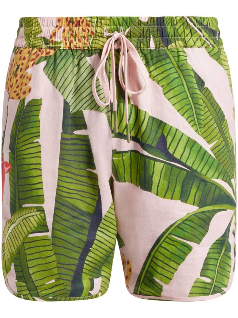 FARM Rio Banana Leaves shorts - Pink von FARM Rio