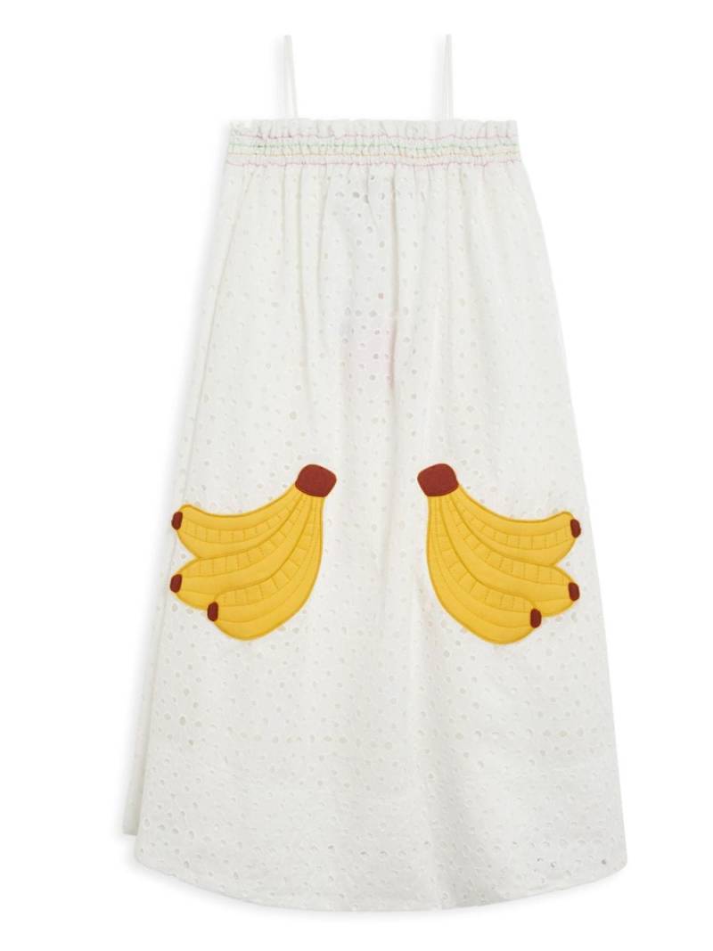 FARM Rio Banana broderie-anglaise cotton dress - White von FARM Rio