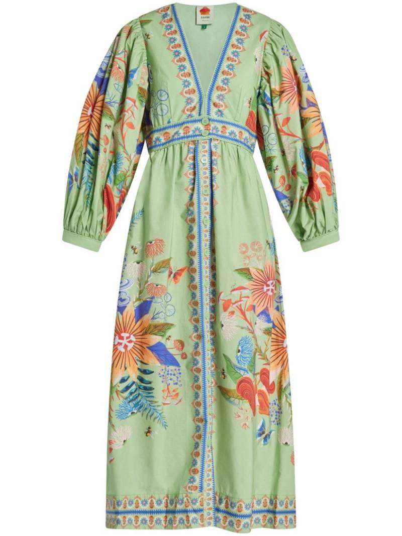 FARM Rio Bright Yard-print maxi dress - Green von FARM Rio