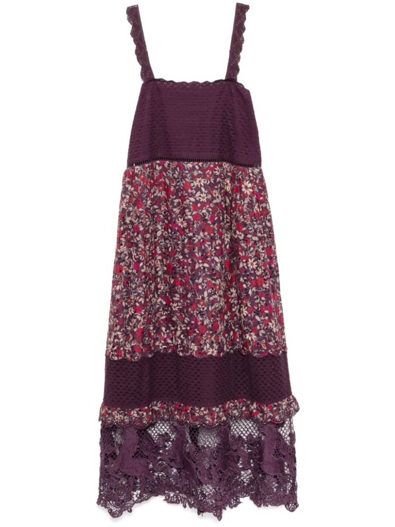 FARM Rio Chelsea garden embroidered dress - Purple von FARM Rio