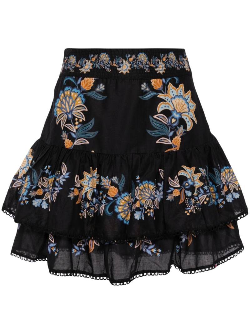 FARM Rio Garden stitched skirt - Black von FARM Rio