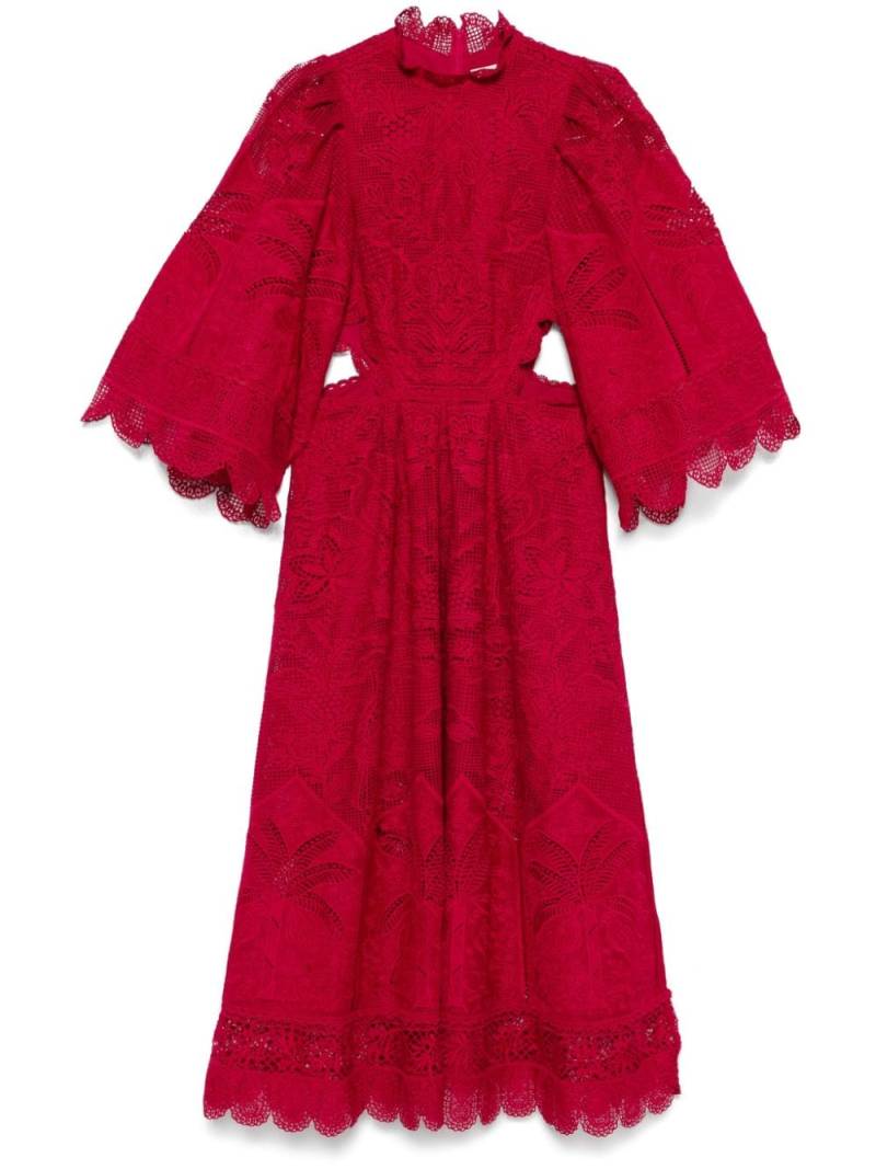 FARM Rio Guipire midi dress - Red von FARM Rio