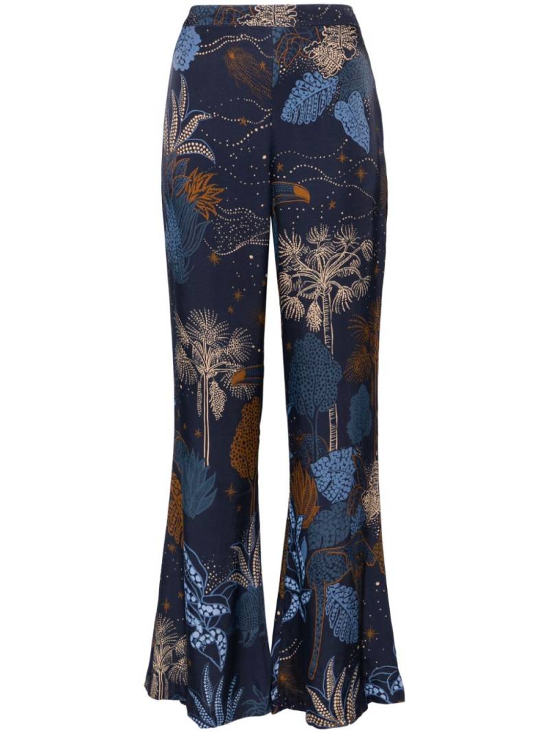 FARM Rio Night Jungle trousers - Blue von FARM Rio