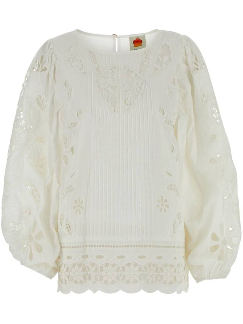 FARM Rio Richelieu blouse - White von FARM Rio