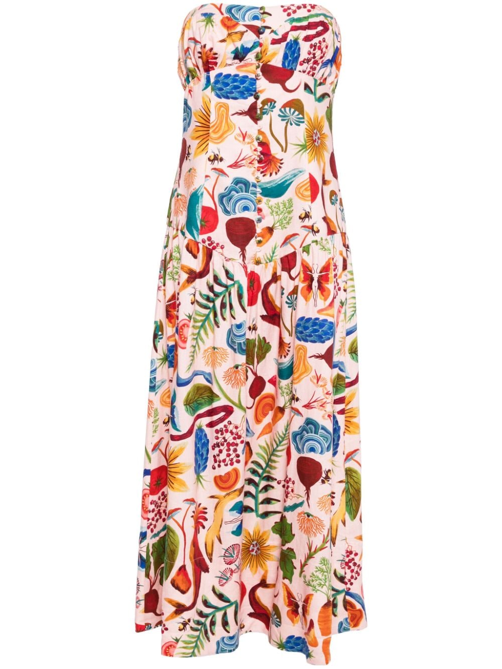 FARM Rio bright farm printed maxi dress - Pink von FARM Rio