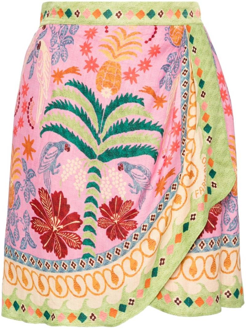 FARM Rio fruits queen scarf skirt - Pink von FARM Rio