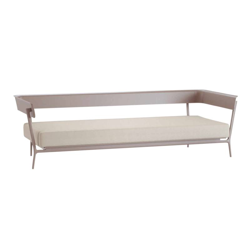 Aikana 203B 3er Sofa, Farbe 11 pearly gold (taupe), Stoff range 1 solids, linen (hellbraun) sln von FAST