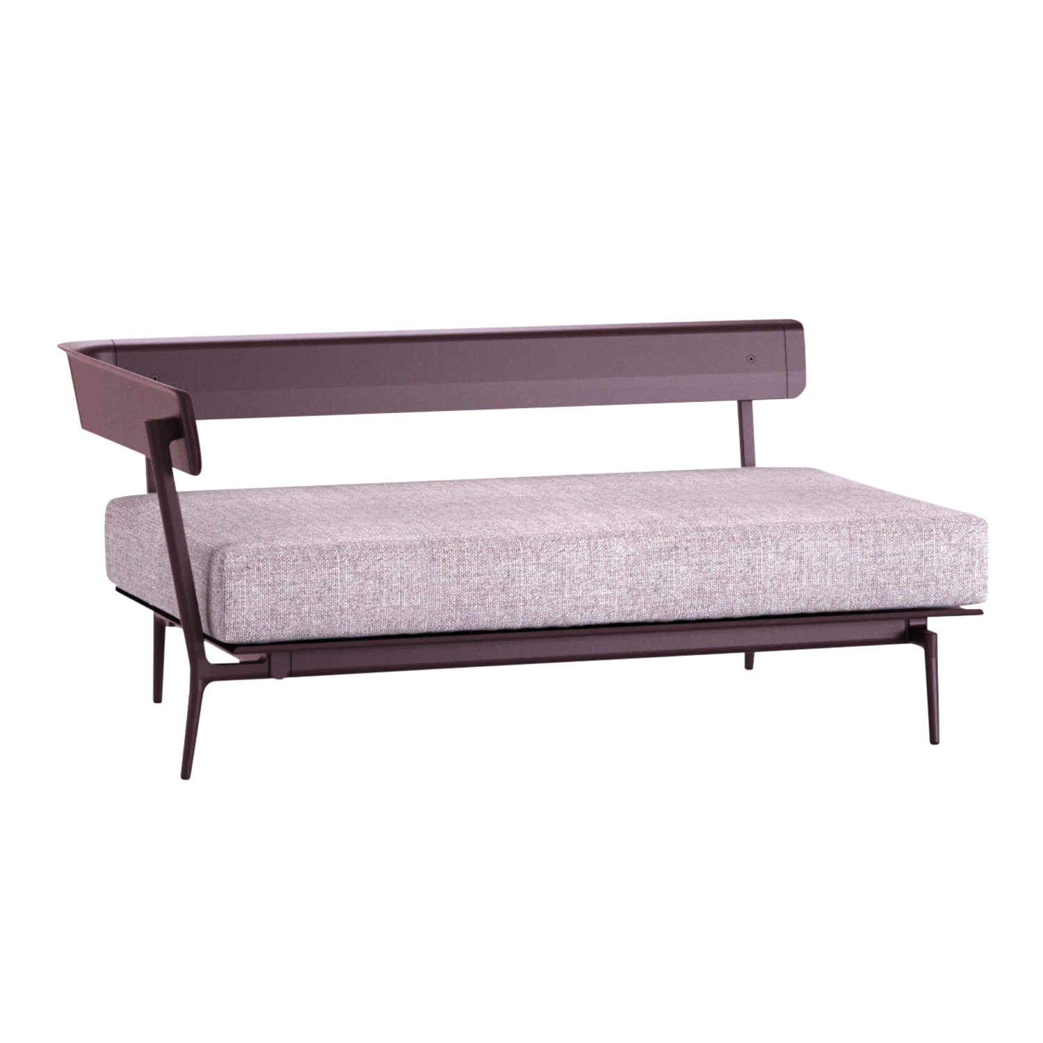 Aikana 2er Sofa, Farbe 14 powder grey (pulvergrau), Stoff range 1 solids, dove grey (grau-braun) sta, Ausführung armlehne links/sitzend rechts von FAST