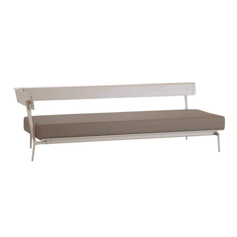 Aikana 3er Sofa, Farbe 14 powder grey (pulvergrau), Stoff range 1 solids, dove grey (grau-braun) sta, Ausführung armlehne links/sitzend rechts von FAST