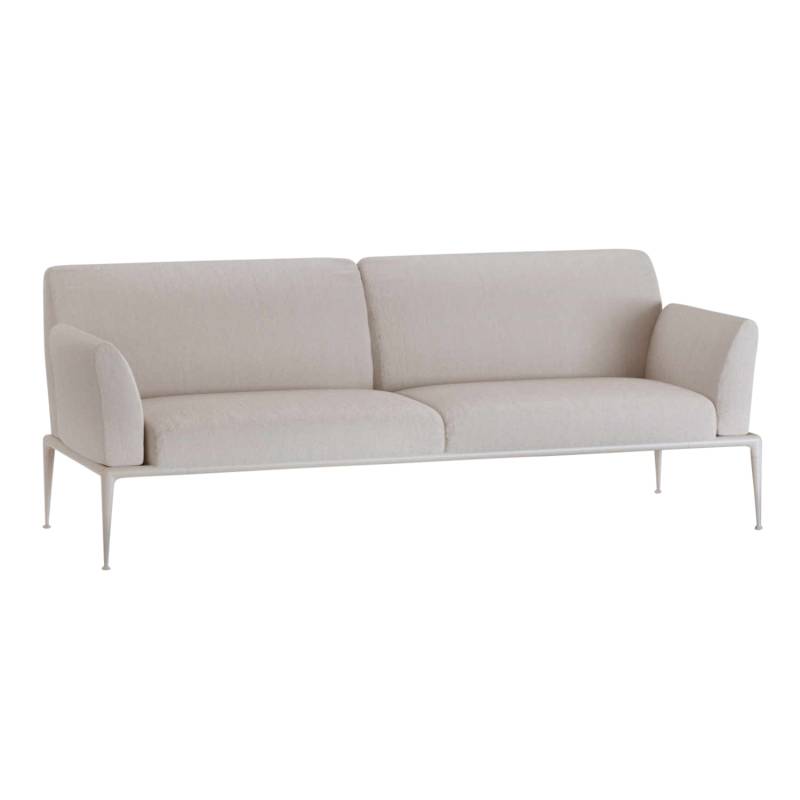 New Joint 523B 3er Sofa, Stoff range 1 solids, grey (grau) sgr, Gestell aluminium lackiert, powder grey (pulvergrau) von FAST